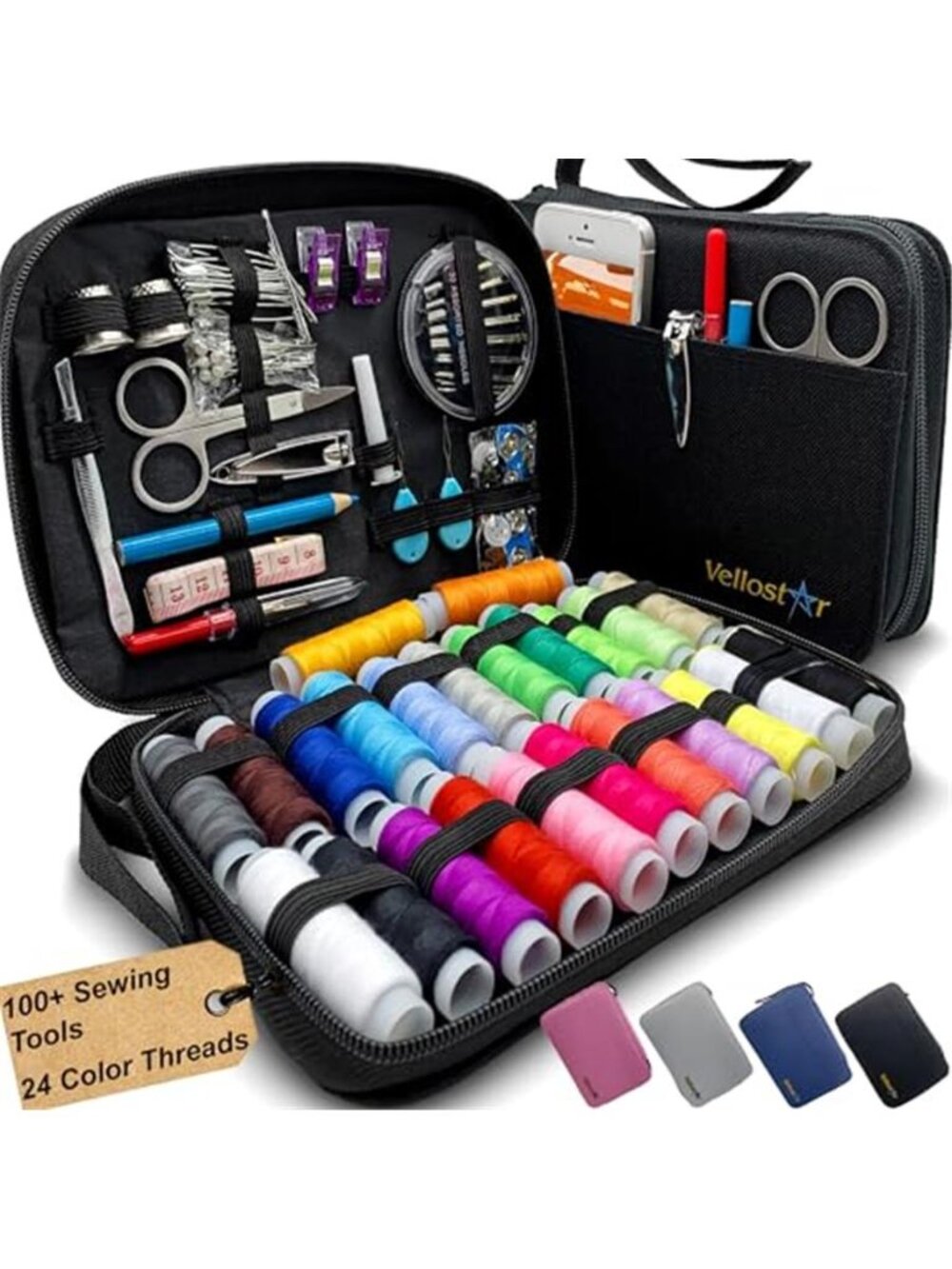 Sewing Kit for Adults & Beginners – Portable Needle & Thread Travel Kit